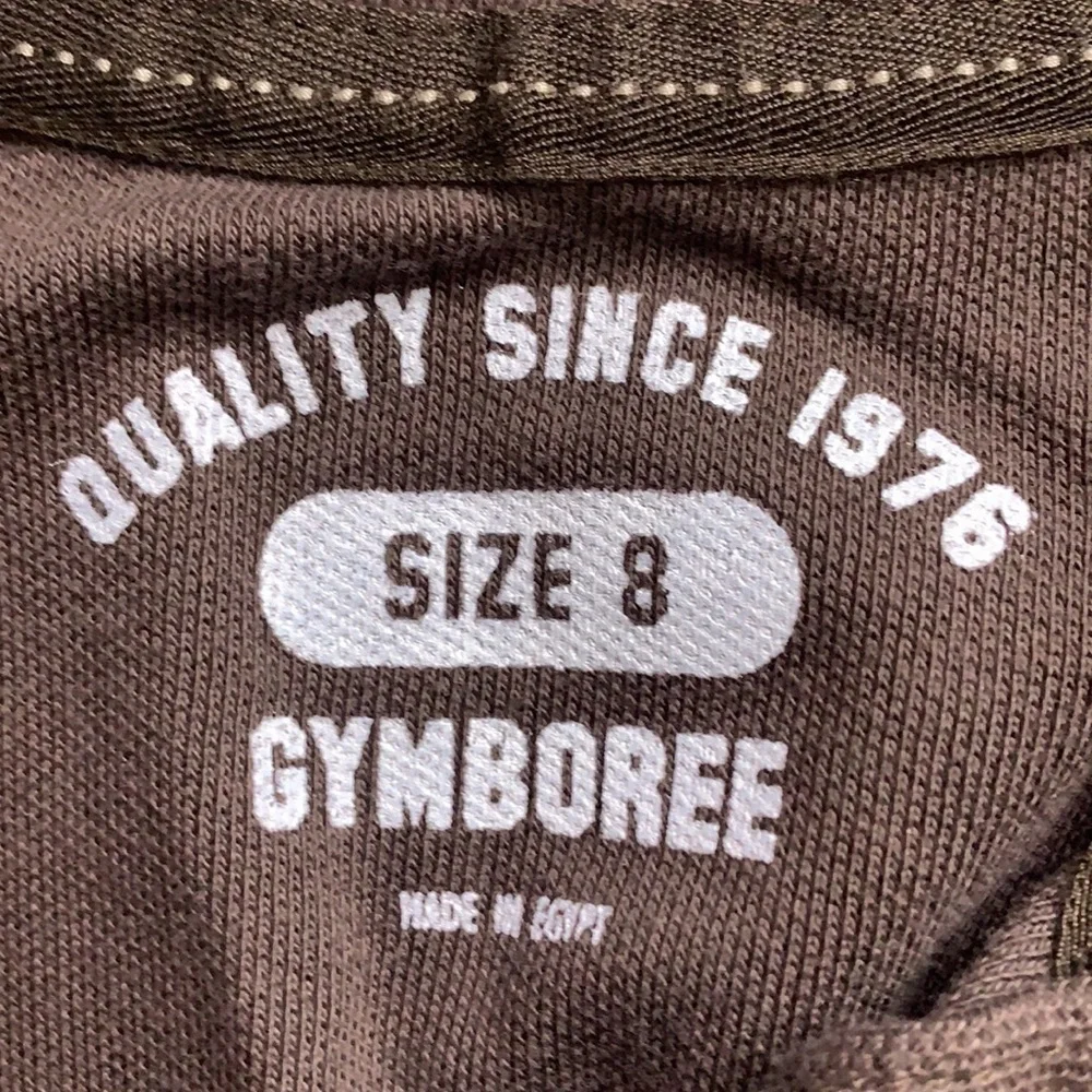 Gymboree solid brown short sleeve polo shirt 8 kids